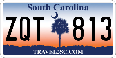 SC license plate ZQT813