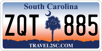 SC license plate ZQT885
