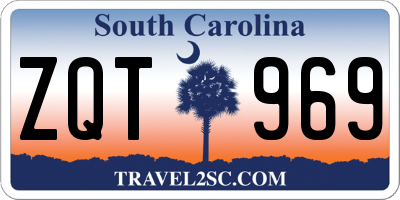 SC license plate ZQT969