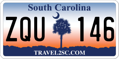 SC license plate ZQU146