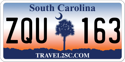SC license plate ZQU163