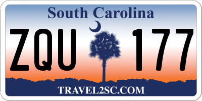 SC license plate ZQU177