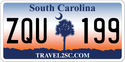 SC license plate ZQU199