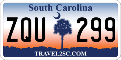 SC license plate ZQU299