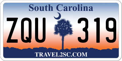SC license plate ZQU319