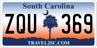 SC license plate ZQU369