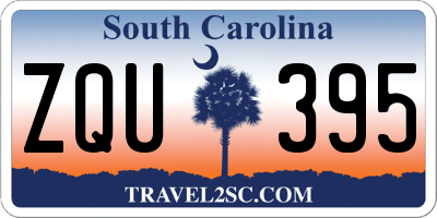 SC license plate ZQU395