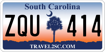 SC license plate ZQU414