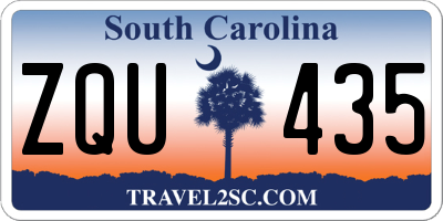 SC license plate ZQU435