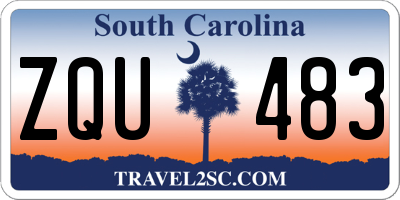 SC license plate ZQU483