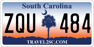 SC license plate ZQU484