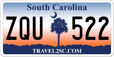 SC license plate ZQU522