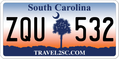 SC license plate ZQU532