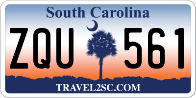 SC license plate ZQU561