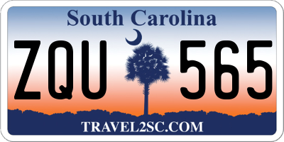 SC license plate ZQU565