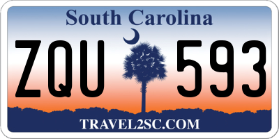 SC license plate ZQU593
