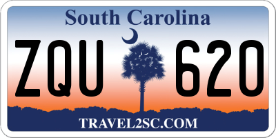 SC license plate ZQU620
