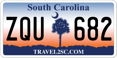 SC license plate ZQU682