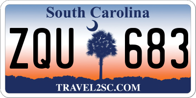 SC license plate ZQU683