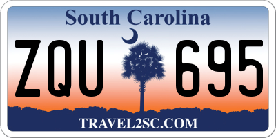 SC license plate ZQU695
