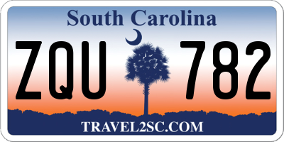 SC license plate ZQU782