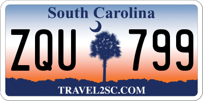SC license plate ZQU799