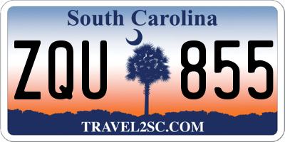 SC license plate ZQU855