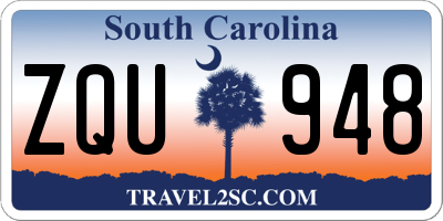 SC license plate ZQU948