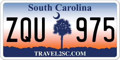 SC license plate ZQU975