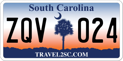SC license plate ZQV024