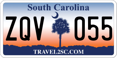 SC license plate ZQV055