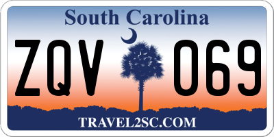 SC license plate ZQV069