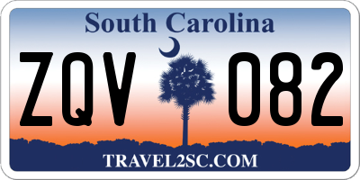 SC license plate ZQV082