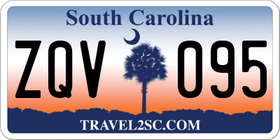 SC license plate ZQV095