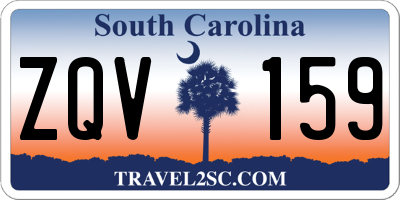 SC license plate ZQV159