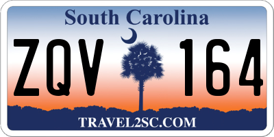 SC license plate ZQV164
