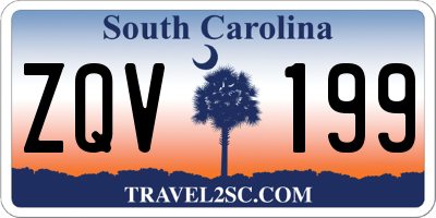 SC license plate ZQV199