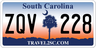SC license plate ZQV228