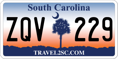 SC license plate ZQV229