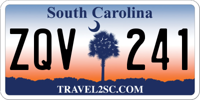 SC license plate ZQV241