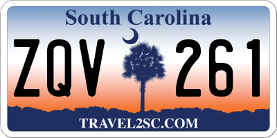 SC license plate ZQV261