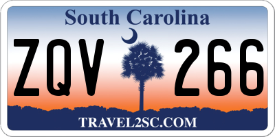 SC license plate ZQV266