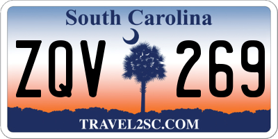 SC license plate ZQV269