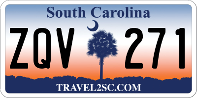 SC license plate ZQV271