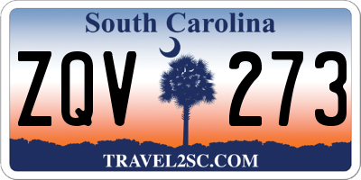 SC license plate ZQV273