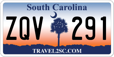 SC license plate ZQV291
