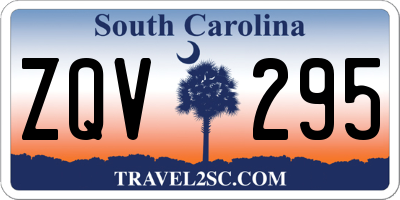 SC license plate ZQV295