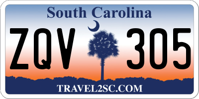 SC license plate ZQV305