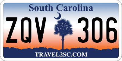 SC license plate ZQV306