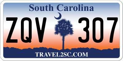 SC license plate ZQV307